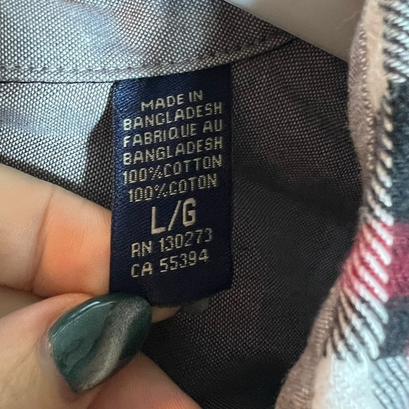 Wrangler Authentics Men's Long Sleeve Flannel Shirt, Large - Picture 7 of 8